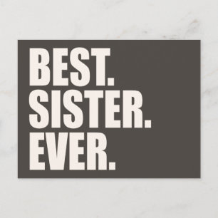 Carte Postale Meilleur. Soeur. Jamais.