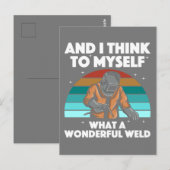 Carte Postale Meilleur Welding Art Men Women Arc Welder Ir (Devant / Derrière)