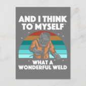 Carte Postale Meilleur Welding Art Men Women Arc Welder Ir (Devant)