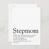 Carte Postale Meilleure Belle-Mère du Monde, Définition de Belle (Devant / Derrière)