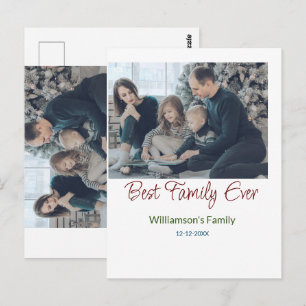 Carte Postale Meilleure famille jamais ajouter nom de famille ph