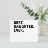 Carte Postale Meilleure fille jamais (Debout devant)