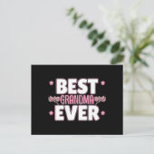 Carte Postale Meilleure grand-mère du monde - Fleurs de cerisier (Debout devant)