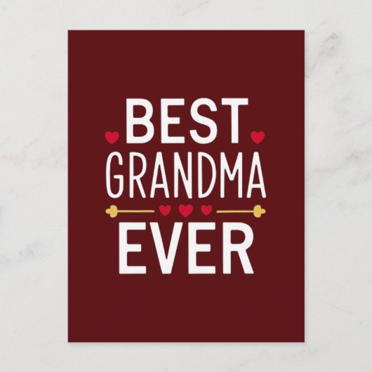 Carte Postale Meilleure grand-mère qui soit (Devant)