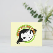 Carte Postale Meilleure grande soeur jamais rétro (Debout devant)