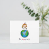 Carte Postale Meilleure infirmière sur Terre - Journée des infir (Debout devant)