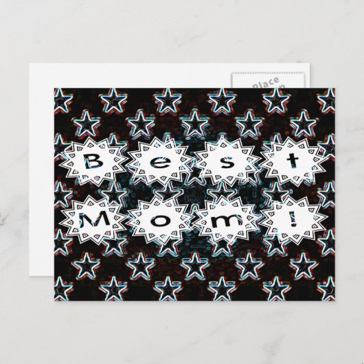 Carte Postale Meilleure maman (Devant / Derrière)