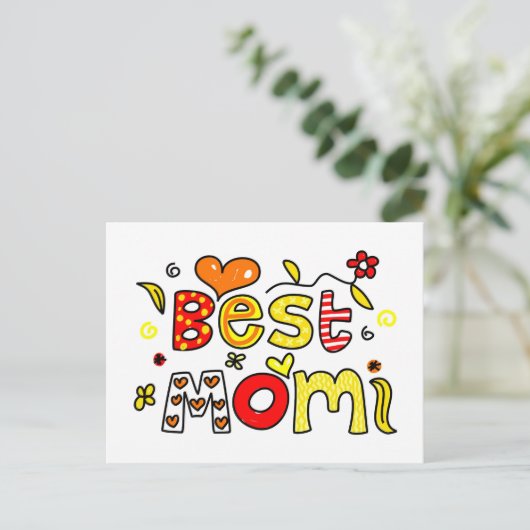 Carte Postale Meilleure maman (Debout devant)