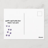 Carte Postale Meilleure Maman de Chat de tous les temps !  (Dos)