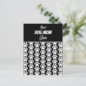 CARTE POSTALE MEILLEURE MAMAN DE CHIEN JAMAIS (Debout devant)