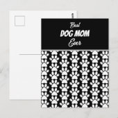 CARTE POSTALE MEILLEURE MAMAN DE CHIEN JAMAIS (Devant / Derrière)