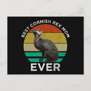 Carte Postale Meilleure Maman de Cornish Rex de tous les temps