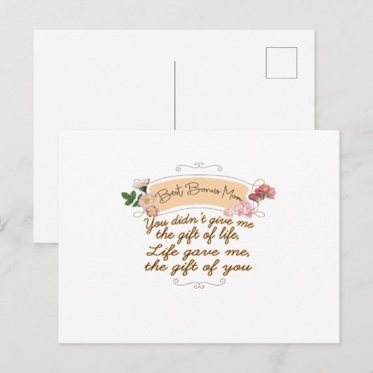 Carte Postale Meilleure Maman de Surcroît (Devant / Derrière)