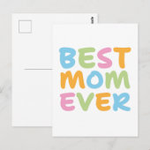 Carte Postale Meilleure Maman de Tous les Temps (Devant / Derrière)