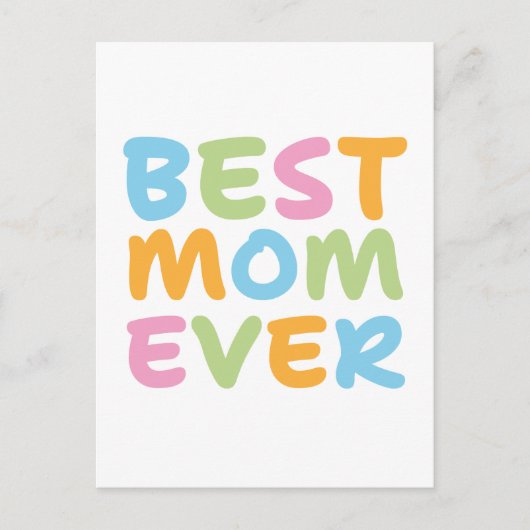 Carte Postale Meilleure Maman de Tous les Temps (Devant)