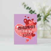 Carte Postale Meilleure maman du monde (Debout devant)