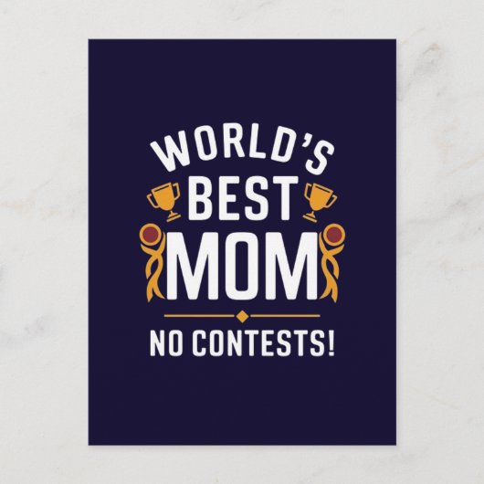 Carte Postale Meilleure maman du monde sans conteste (Devant)