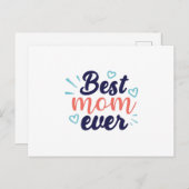 Carte Postale Meilleure maman jamais (Devant / Derrière)
