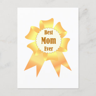 Carte Postale Meilleure maman jamais Golden Lauréat du prix ruba