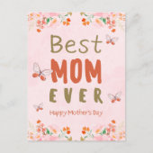 Carte Postale Meilleure Maman Jour des Mères (Devant)