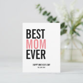 Carte postale Meilleure maman pour la Fête des mèr (Debout devant)