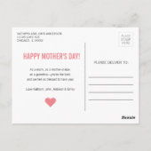 Carte postale Meilleure maman pour la Fête des mèr (Dos)