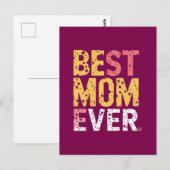 Carte Postale Meilleure maman qui soit (Devant / Derrière)