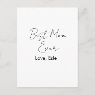 Carte Postale meilleure maman qui soit fête des mères nom date s