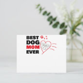 Carte Postale Meilleure mère de chien (Debout devant)