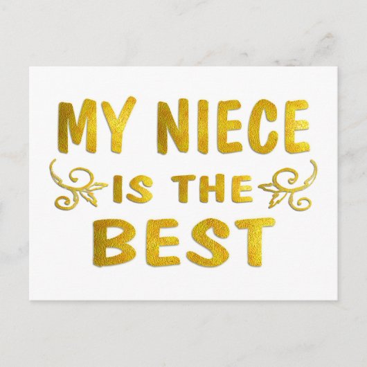 Carte Postale Meilleure nièce (Devant)