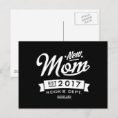 Carte Postale Meilleure nouvelle maman 2017 Dark (Devant / Derrière)