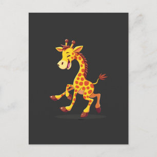 Carte Postale Meilleure œuvre d'art de girafe pour hommes femmes