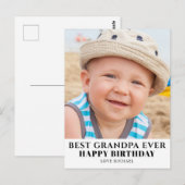 Carte Postale Meilleure Photo Papa Anniversaire  (Devant / Derrière)