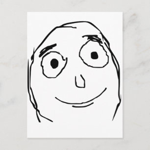 Carte Postale Meilleure que la face attendue