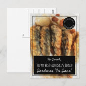 Carte Postale Meilleure recette de poisson noir personnalisé (Devant / Derrière)