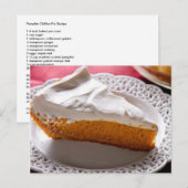 Carte Postale Meilleure recette de tarte à chiffon Citrouille ja (Devant / Derrière)