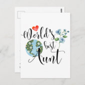 Carte Postale Meilleures fleurs d'aquarelle scientifique de tant (Devant / Derrière)