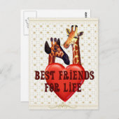 Carte Postale Meilleurs amis (Devant / Derrière)