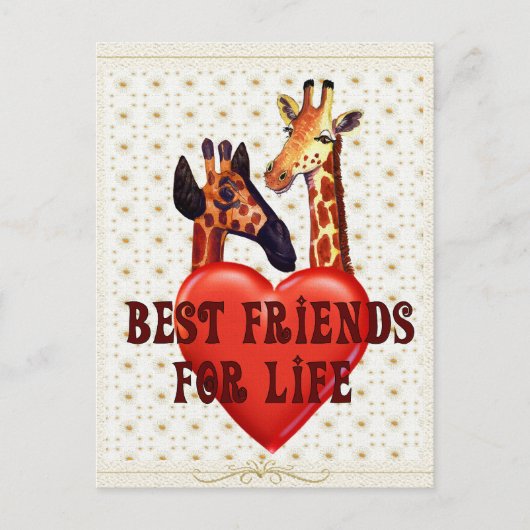 Carte Postale Meilleurs amis (Devant)