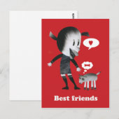 Carte Postale Meilleurs amis (Devant / Derrière)