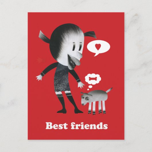 Carte Postale Meilleurs amis (Devant)