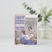 Carte Postale Meilleurs amis pour l'art Vintage (Debout devant)