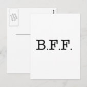 Carte Postale Meilleurs amis pour toujours (Devant / Derrière)