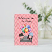 Carte Postale Meilleurs Amis & Vin Anniversaire (Debout devant)