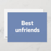 Carte Postale Meilleurs non-amis (Devant / Derrière)