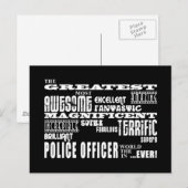 Carte Postale Meilleurs policiers : Grand policier (Devant / Derrière)
