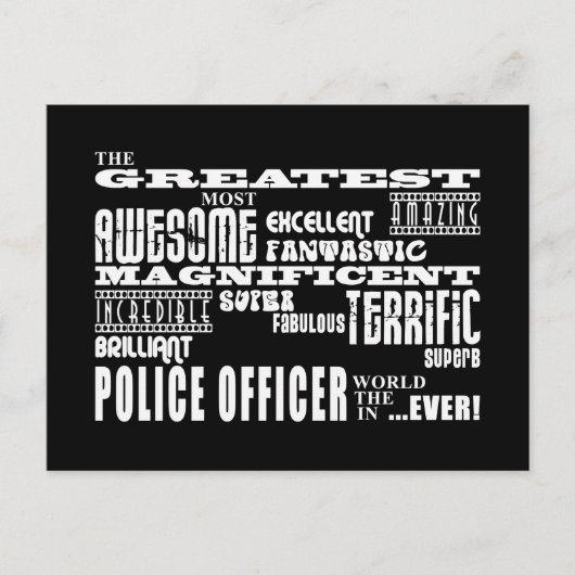 Carte Postale Meilleurs policiers : Grand policier (Devant)