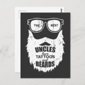 Carte Postale Meilleurs Uncles Porte Tatouages Mari (Devant / Derrière)