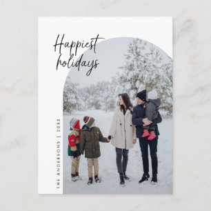 Carte Postale Meilleurs Vœux de Fêtes, Photo de Famille, Cadre e