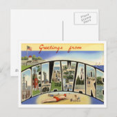 Carte Postale Meilleurs Voeux De La Part Des États-Unis (Devant / Derrière)